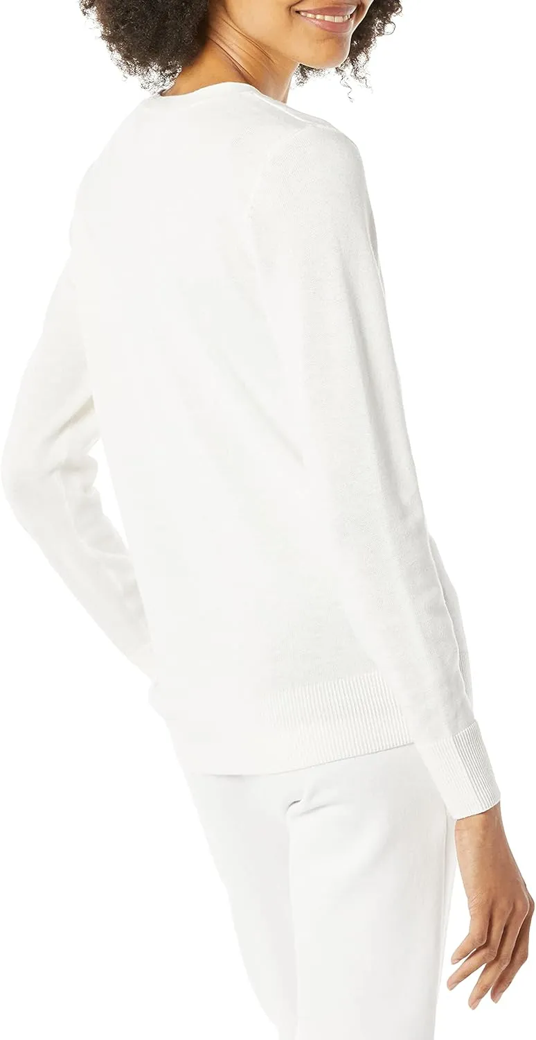 Amazon Essentials Women's Lightweight V-Neck Cardigan Sweater (Available in Plus Size)