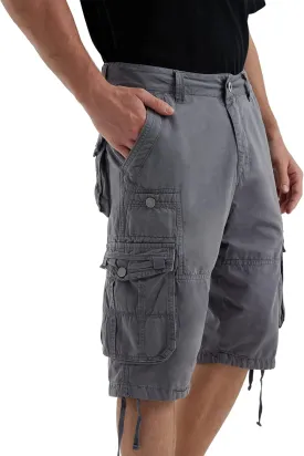 Cargo Shorts for Men Multi Pockets Mens Shorts Below Knee Casual Hiking Summer Shorts