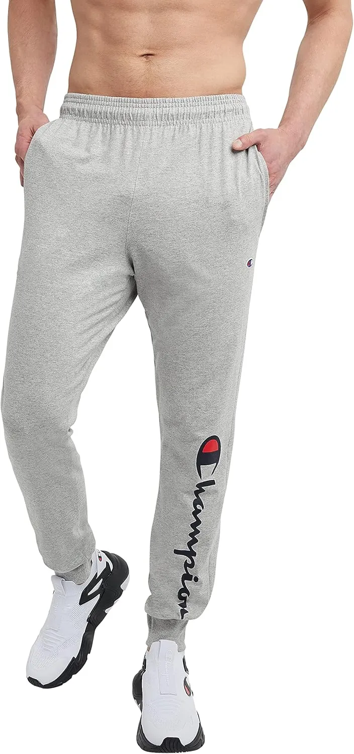 Champion Men's Joggers, Lightweight Lounge Pants, Jersey Graphic Pants for Men, 31"