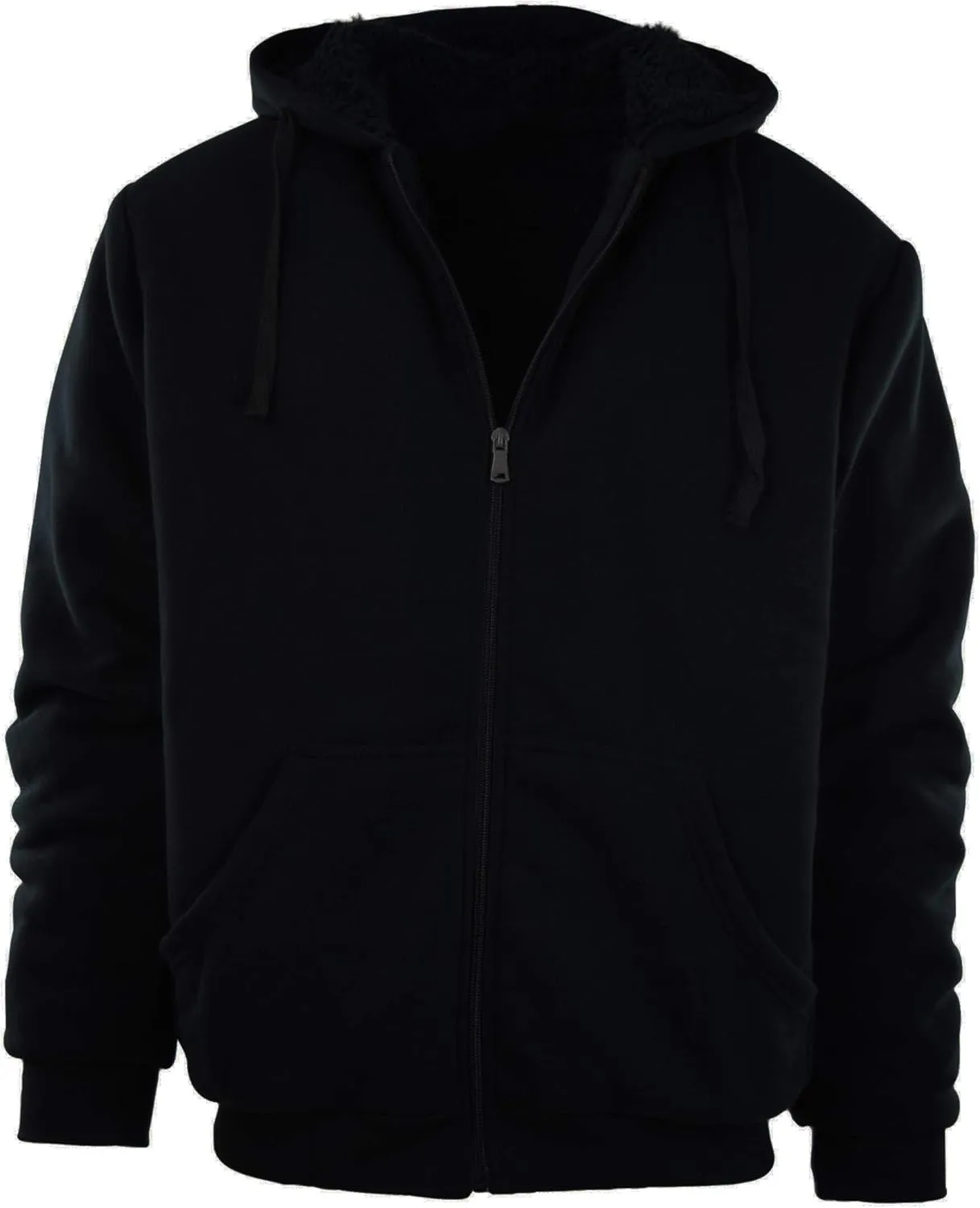 ChoiceApparel Mens Full Zipper Fleece Basic Hoodie with Lining