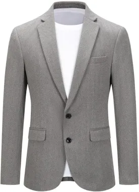 Cloudstyle Mens Casual 2 Buttons Slim Fit Jacket Lightweight Formal Business Blazer Sport Coat