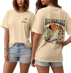 Flafens Graphic Tees T Shirts for Women - Cute Womens T-Shirts Cotton Tshirts Tops Teens Girls