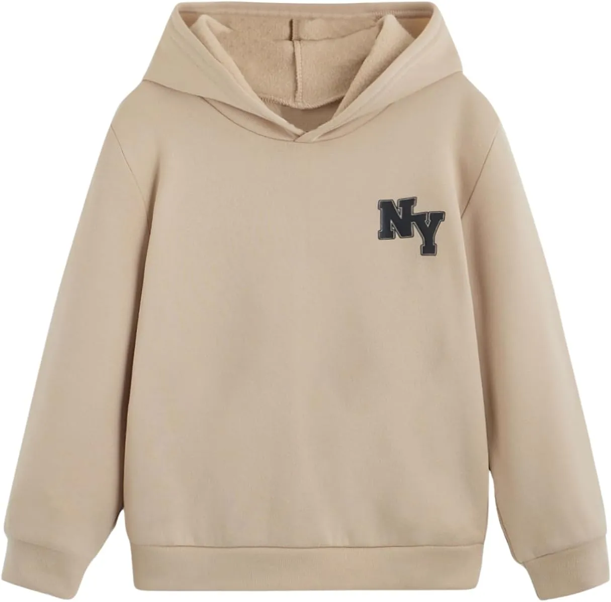 Floerns Boys Graphic Print Sweatshirt Long Sleeve Drop Shoulder Pullover Hoodie
