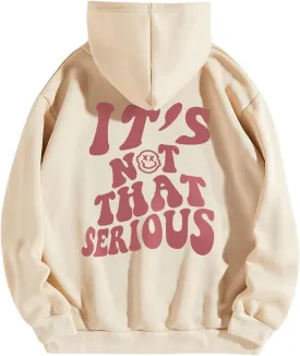 Floerns Women's Letter Graphic Print Long Sleeve Drawstring Hoodie Sweatshirt Floerns Women's Letter Graphic Print Long Sleeve Drawstring Hoodie Sweatshirt