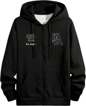 GORGLITTER Men's Color Block Long Sleeve Zip Up Hoodie Cartoon Graphic Drawstring Hooded Sweatshirt Tops GORGLITTER Men's Color Block Long Sleeve Zip Up Hoodie Cartoon Graphic Drawstring Hooded Sweatshirt Tops