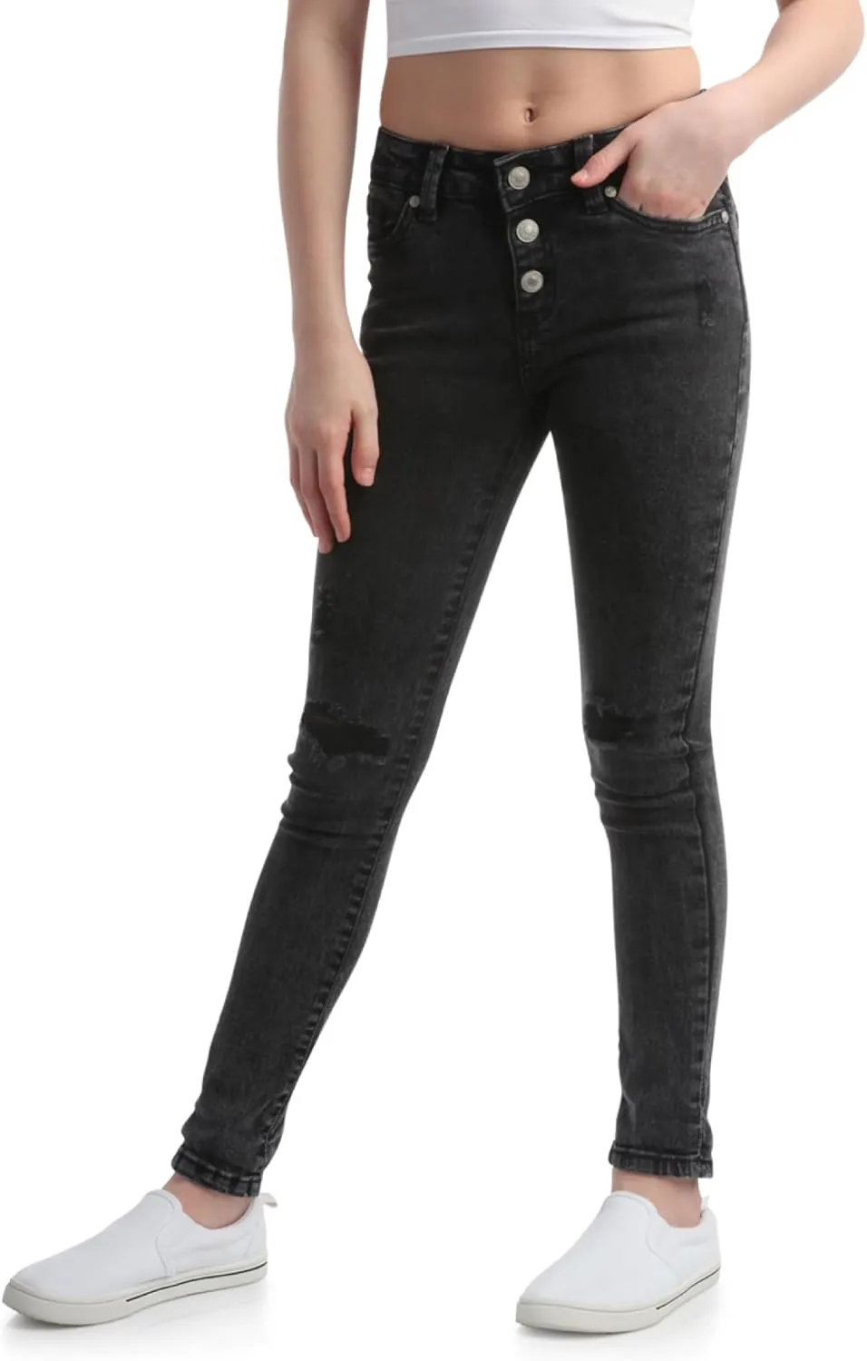 Jessica Simpson Girls Jeans - Comfort Stretch Skinny, Flare, Straight Cut Denim Jeans - Casual Pocket Jeans for Girls (4-16)