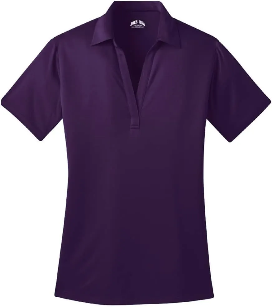 Joe's USA Ladies Silk Touch Golf Polos in 15 Colors - Sizes XS-4XL