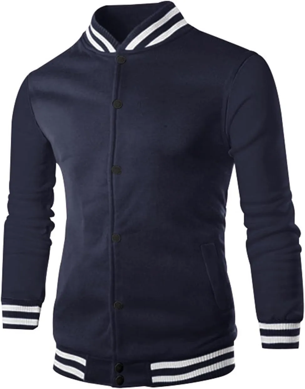 Men's Casual Active Tracksuits Trendy Bomber Jacket Letterman Varsity Jackets Cargo Joggers Sweatpant Matching Sets