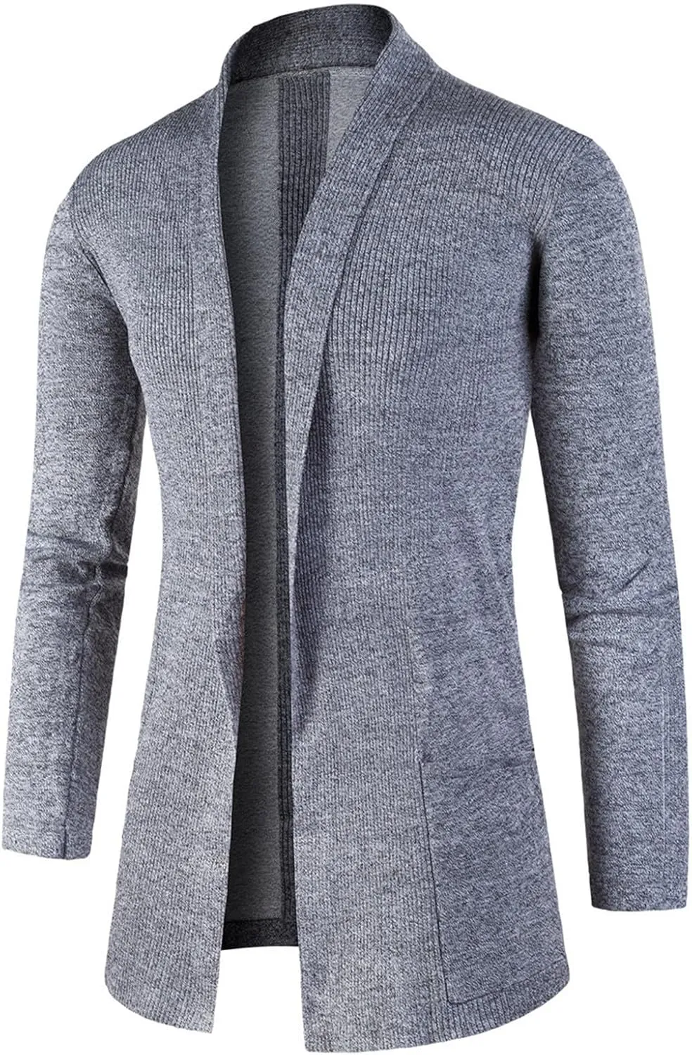 Mens Stylish Casual Cardigan Sweater Comfortable Slim Fit Fall 2023 Winter Coats Shawl Collar Soft Fabric V Neck Jackets