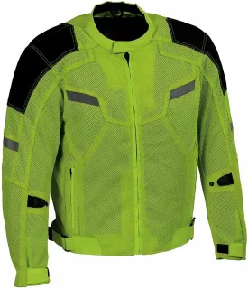 Milwaukee Leather MPM1792 Men's Black CE Armored Textile Motorcycle Jacket- All Season Biker Jacket