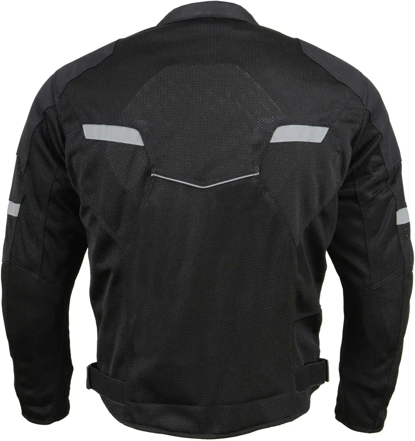 Milwaukee Leather MPM1792 Men's Black CE Armored Textile Motorcycle Jacket- All Season Biker Jacket