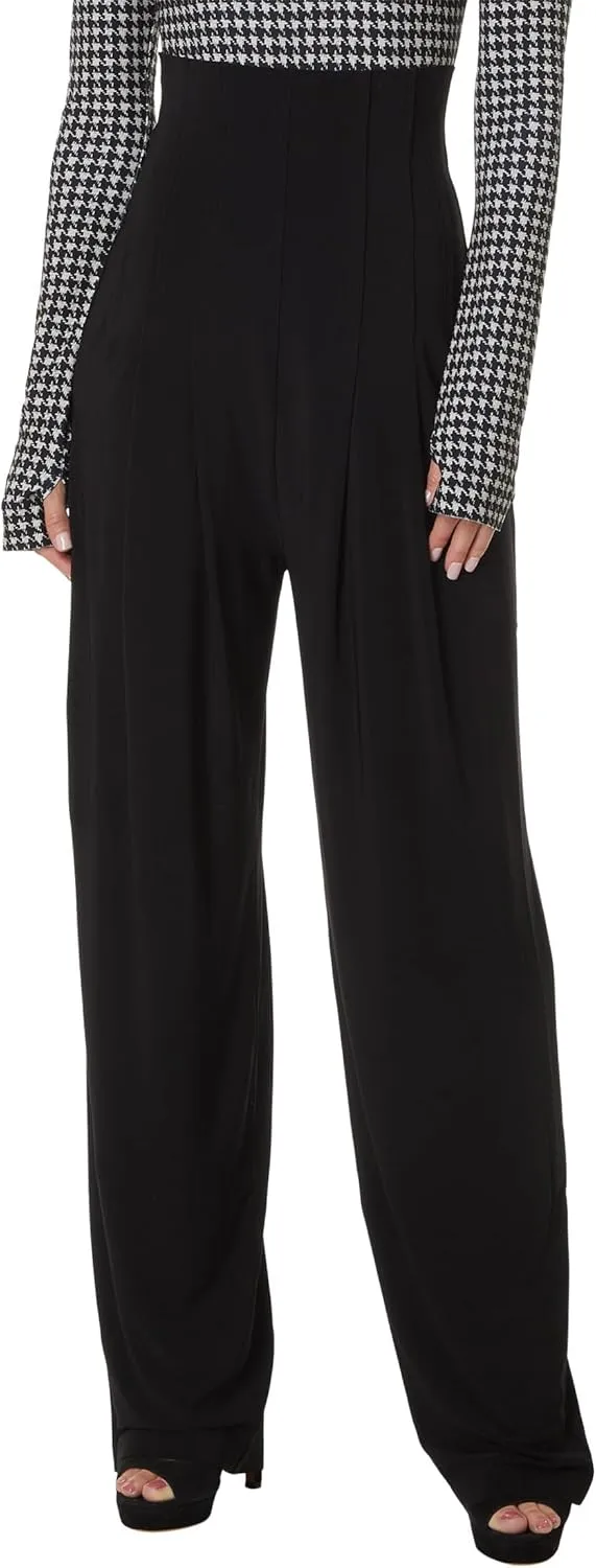 Norma Kamali Women's High Waist Tailored Pleat Pant