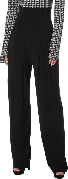Norma Kamali Women's High Waist Tailored Pleat Pant