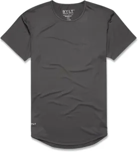 Performance Drop-Cut Men's T Shirt  Athletic Drop Cut Crewneck Tee  Moisture Wicking, Quick-Dry, Tapered Fit