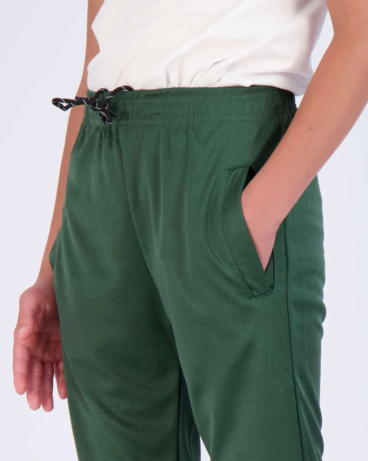 Real Essentials 3 Pack: Boy's Mesh Active Athletic Casual Jogger Sweatpants with Pockets