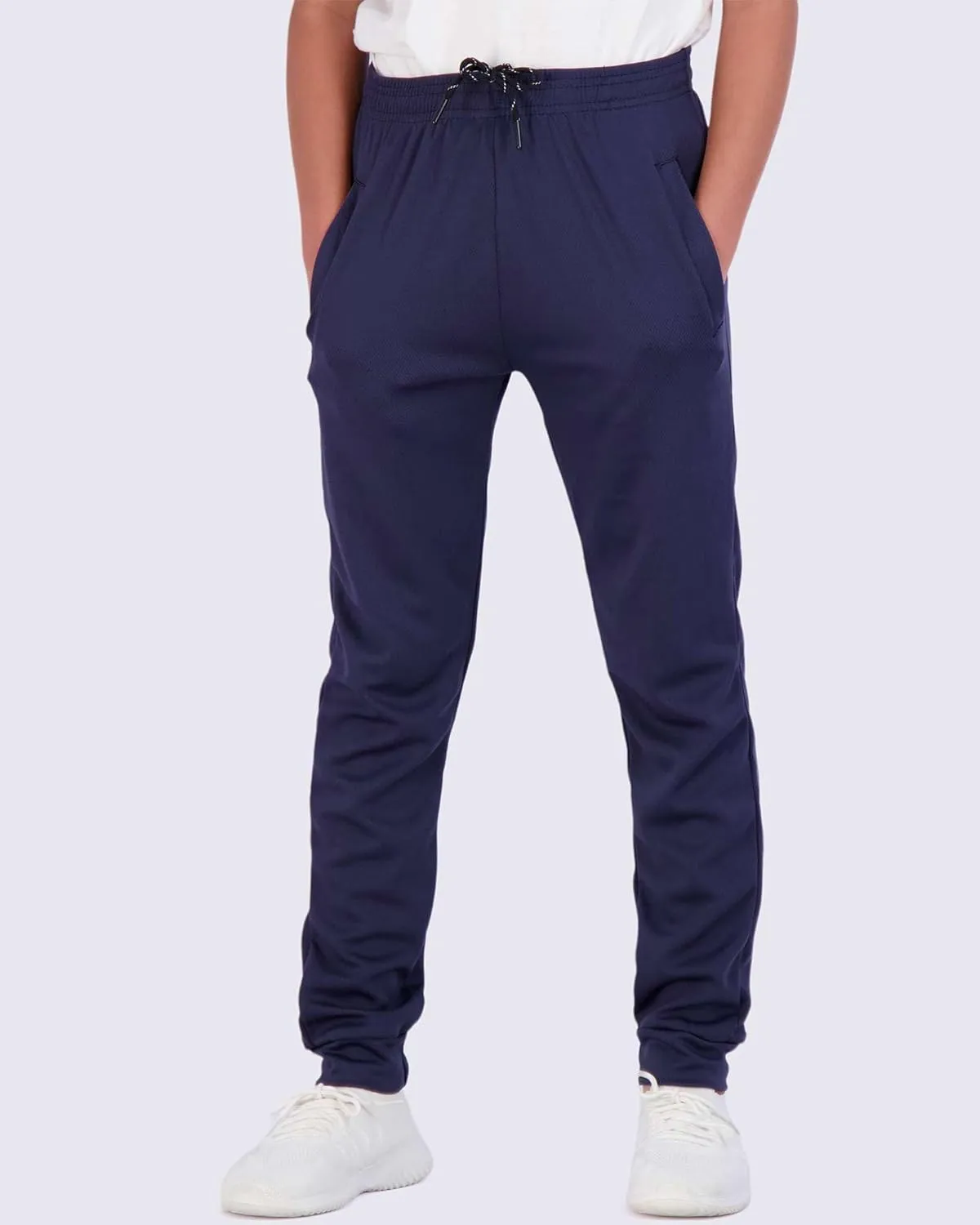 Real Essentials 3 Pack: Boy's Mesh Active Athletic Casual Jogger Sweatpants with Pockets