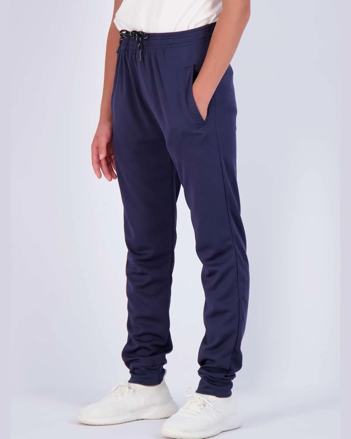 Real Essentials 3 Pack: Boy's Mesh Active Athletic Casual Jogger Sweatpants with Pockets