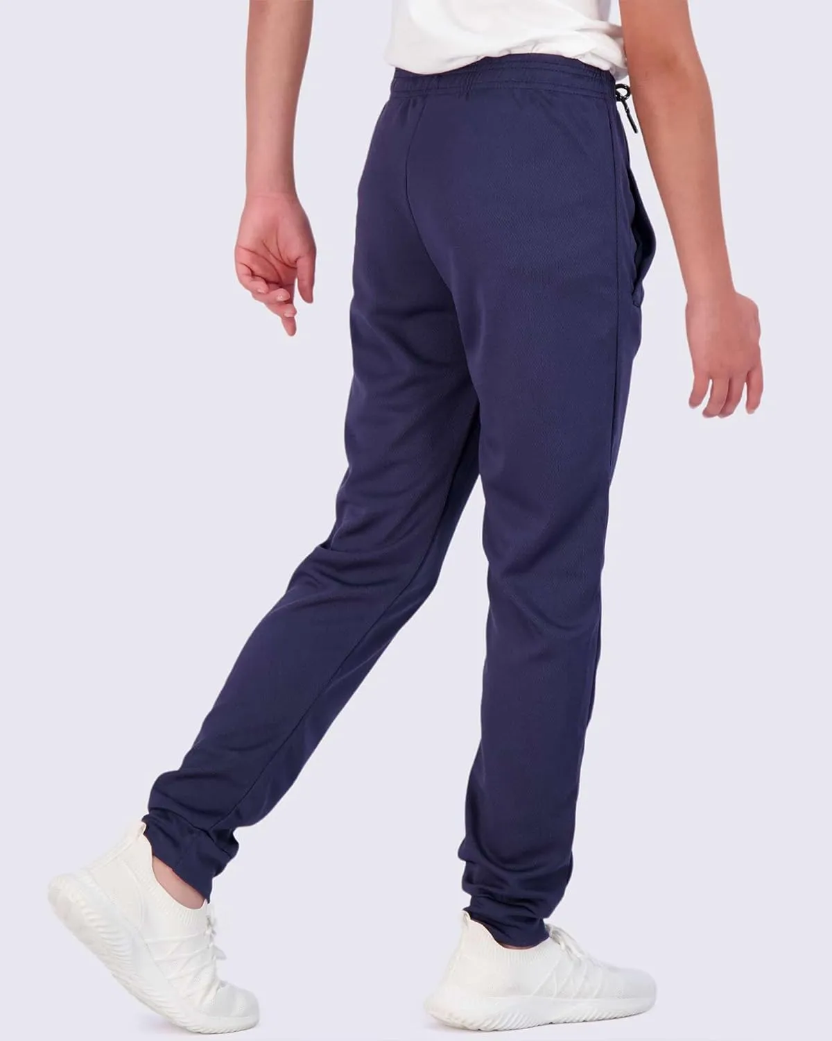 Real Essentials 3 Pack: Boy's Mesh Active Athletic Casual Jogger Sweatpants with Pockets