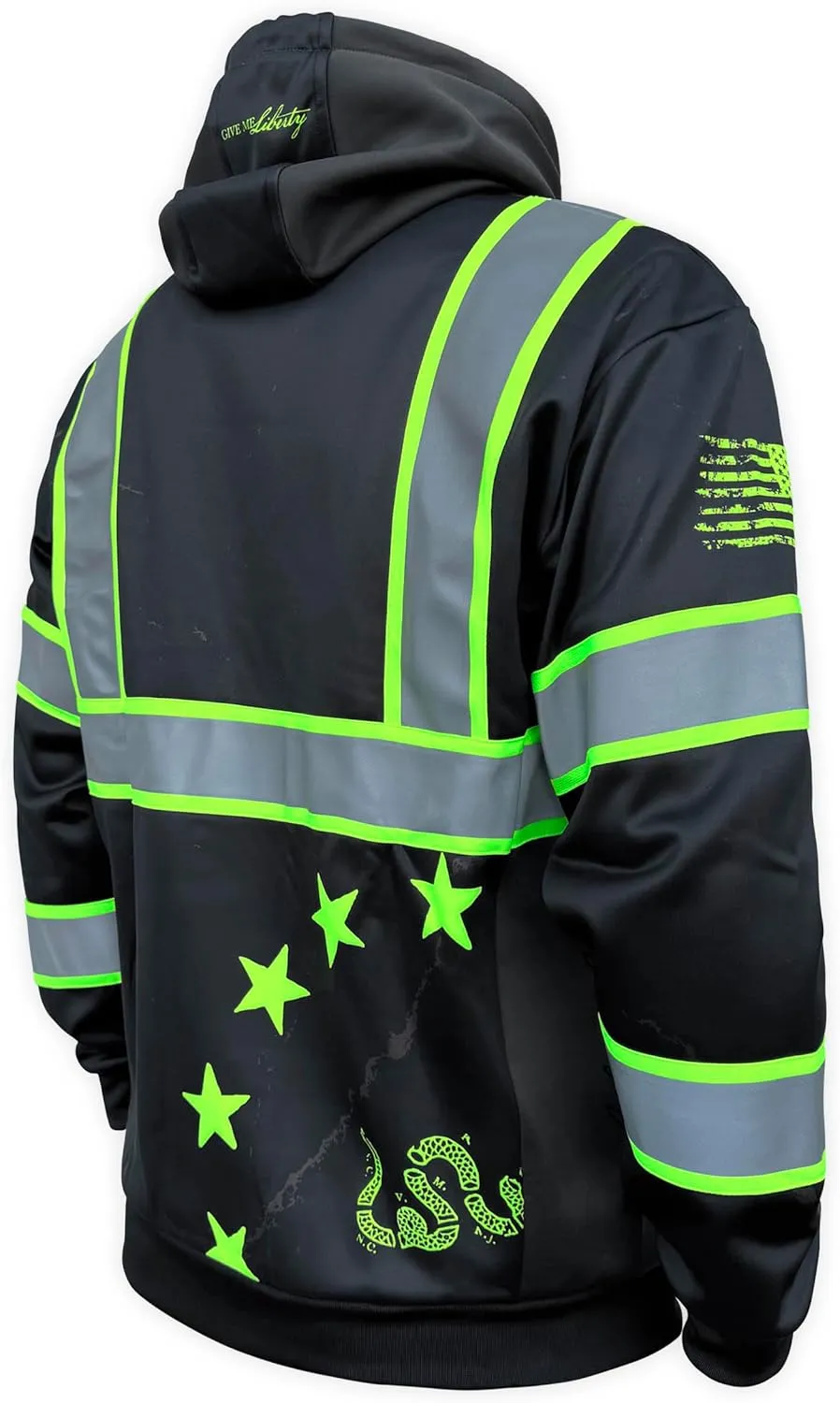 SafetyShirtz Men's SS360 ANSI Type-O Stealth Graphic Hoods and Zip Ups