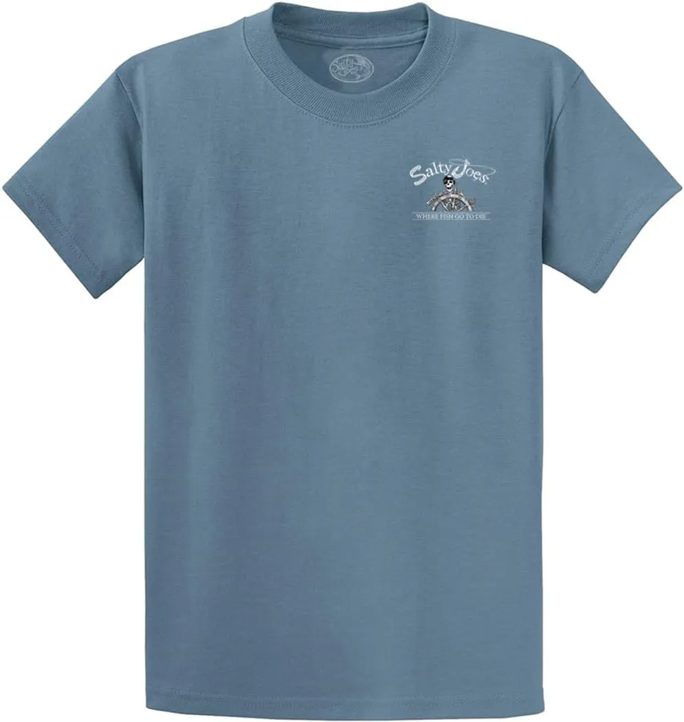 Salty Joe's Men's Custom Graphic Logo Heavyweight Cotton T-Shirts
