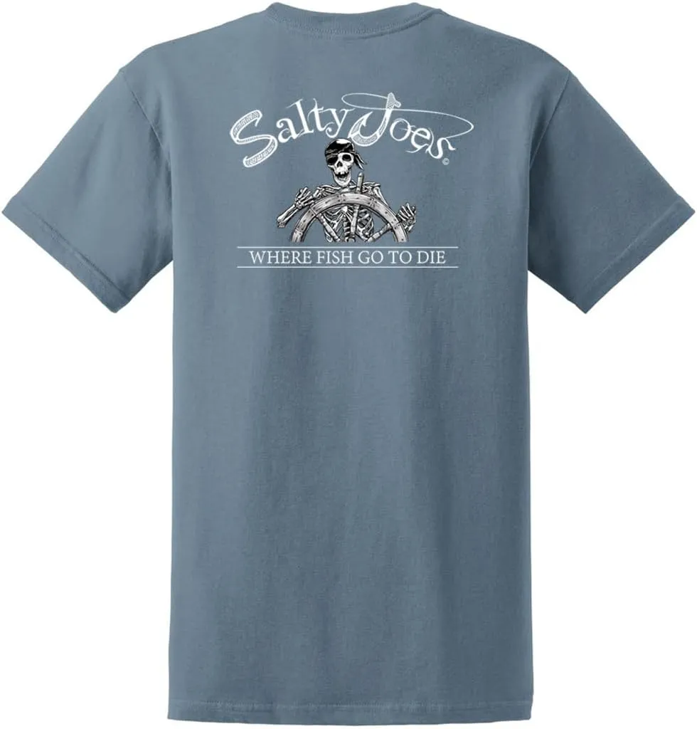 Salty Joe's Men's Custom Graphic Logo Heavyweight Cotton T-Shirts
