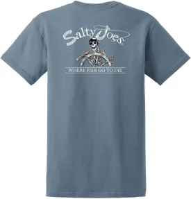 Salty Joe's Men's Custom Graphic Logo Heavyweight Cotton T-Shirts