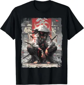 Samurai Sword Katana Ninja Japan Manga Anime Streetwear T-Shirt