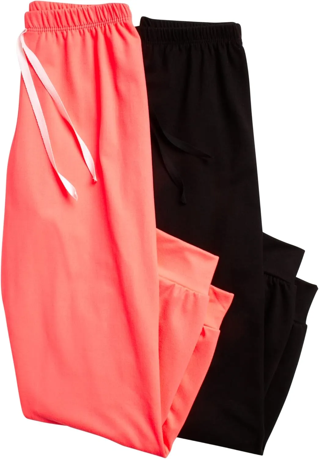 Sweet Hearts Girls' Fleece Sweatpants - 2 Pack Super Soft Athletic Performance Jogger Pants: Made in USA (7-16)