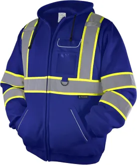 TICONN Safety Hoodie Jacket, High Vis Reflective Safety Fleece Hoodie, PPE Gear for Cold Weather Meet ANSI III TICONN Safety Hoodie Jacket, High Vis Reflective Safety Fleece Hoodie, PPE Gear for Cold Weather Meet ANSI III