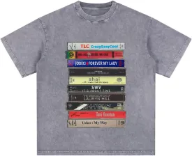 Vintage 90s R&B Cassette Tape T-Shirt Music Graphic Unisex Tee