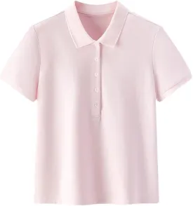 Women Polo Shirt Slim Fit Summer Embroidered Pullover Casual for Everyday Polos