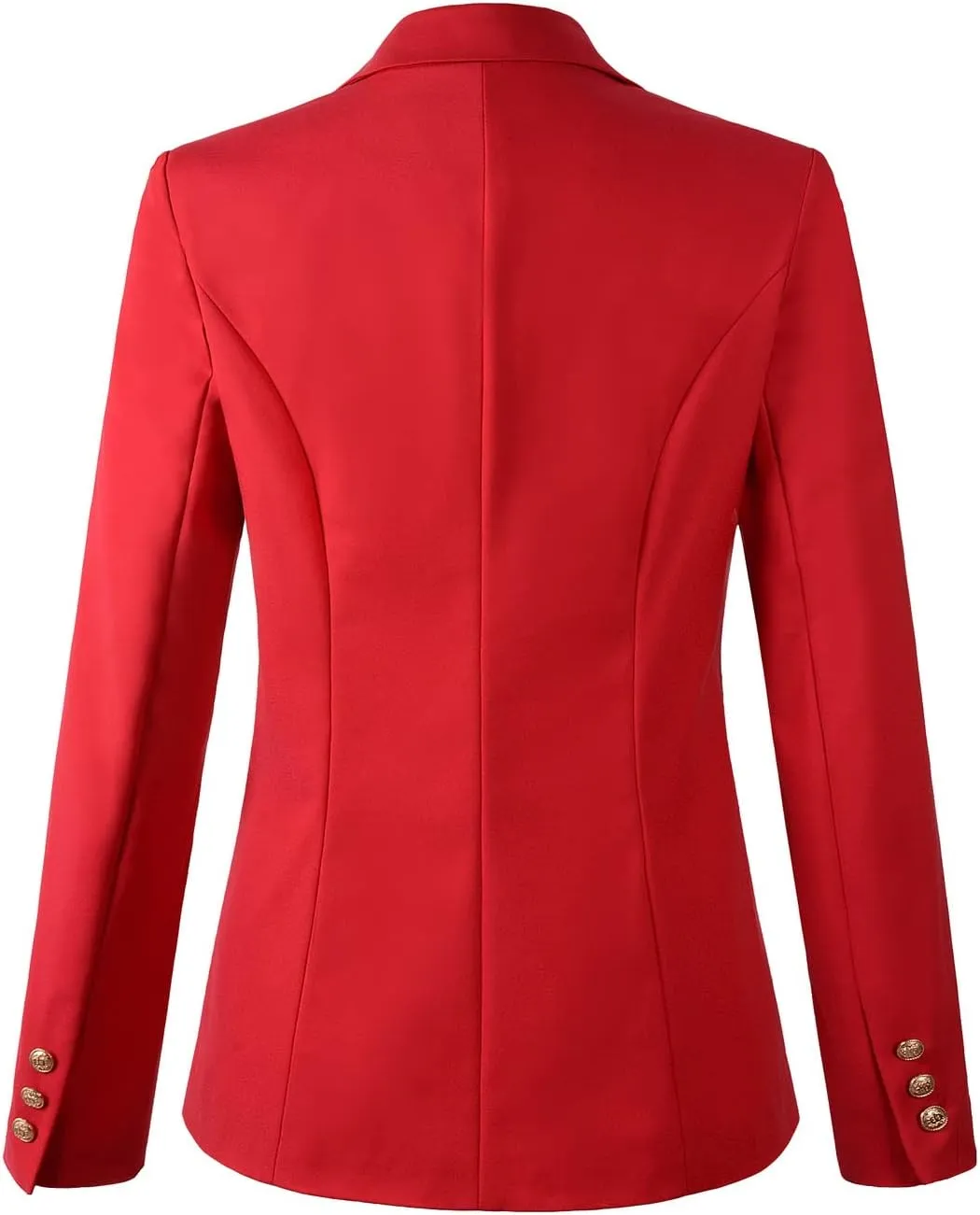 Womens Double Breasted Blazer Ladies Jacket Work Suit