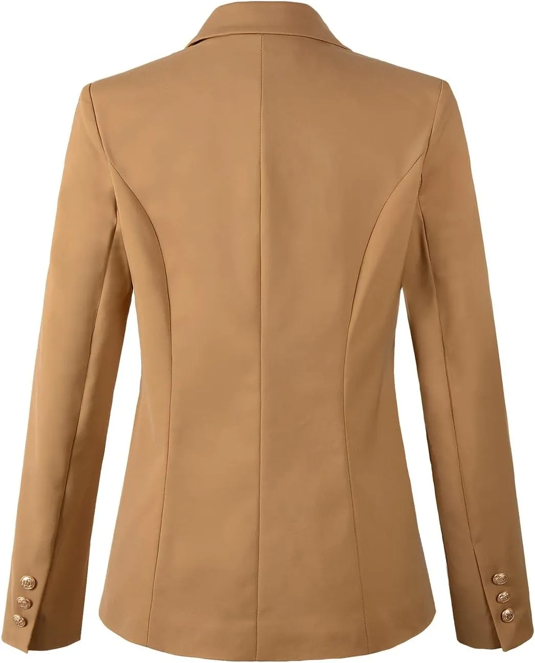Womens Double Breasted Blazer Ladies Jacket Work Suit